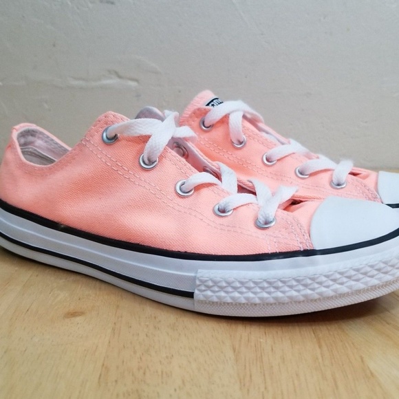 Converse Other - Converse All Star Shoes Girls Light Orange Sz 3